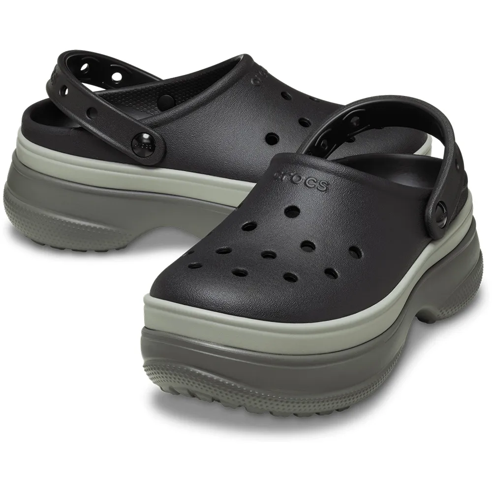 Купить Crocs 211355-001-m6w8 Деревянные башмаки Classic Stacked Black 35x25x15 EU 38 7ft.ru в интернет магазине Семь Футов