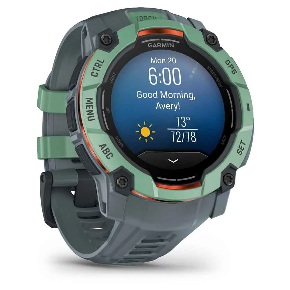 Купить Garmin 010-03020-01 Часы Instinct 3 50 mm Amoled Зеленый  Green / Grey 7ft.ru в интернет магазине Семь Футов