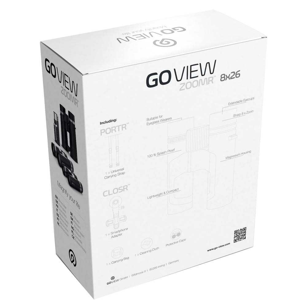 Купить Goview 251774 ZOOMR 8x26 cm Бинокль Серебристый Phantom Black  7ft.ru в интернет магазине Семь Футов