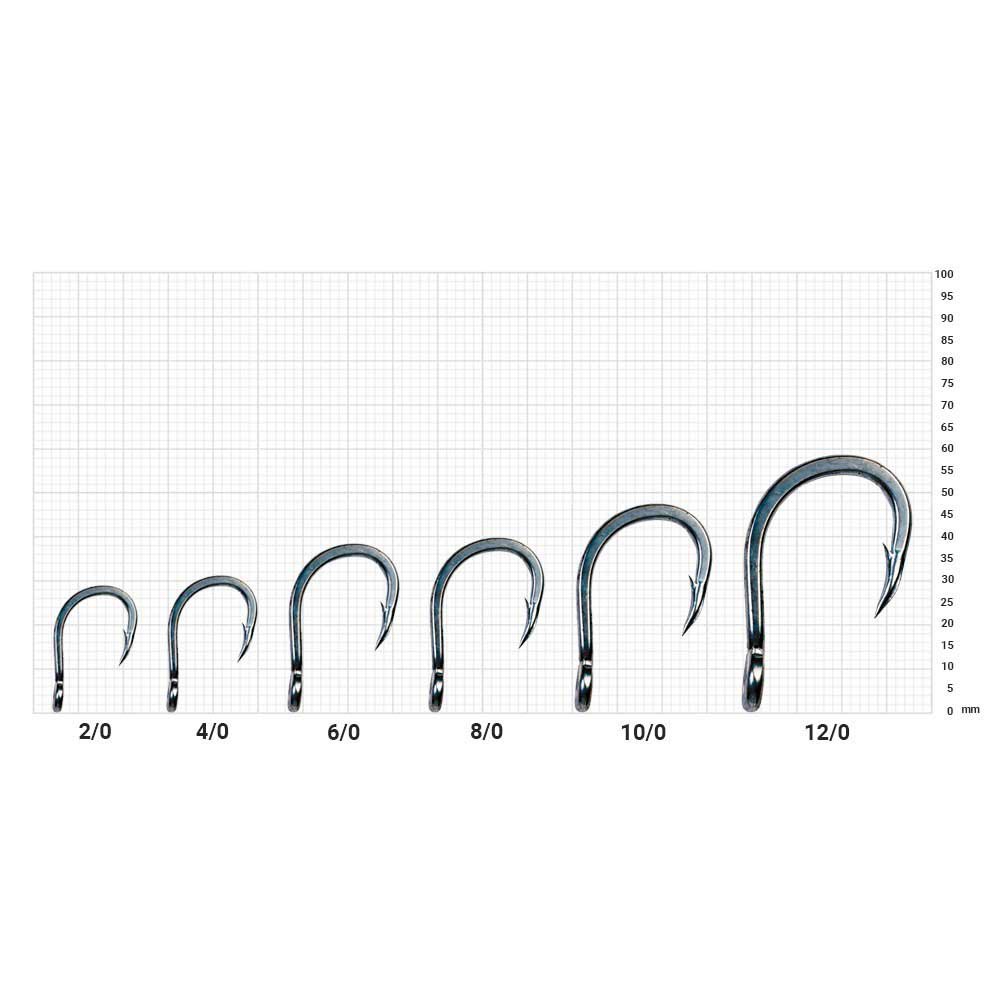 Купить Asari A5123ANOS-12/0 Bait Tuna 5123 Колючий Одноглазый Крючок Black Nickel 12/0 7ft.ru в интернет магазине Семь Футов