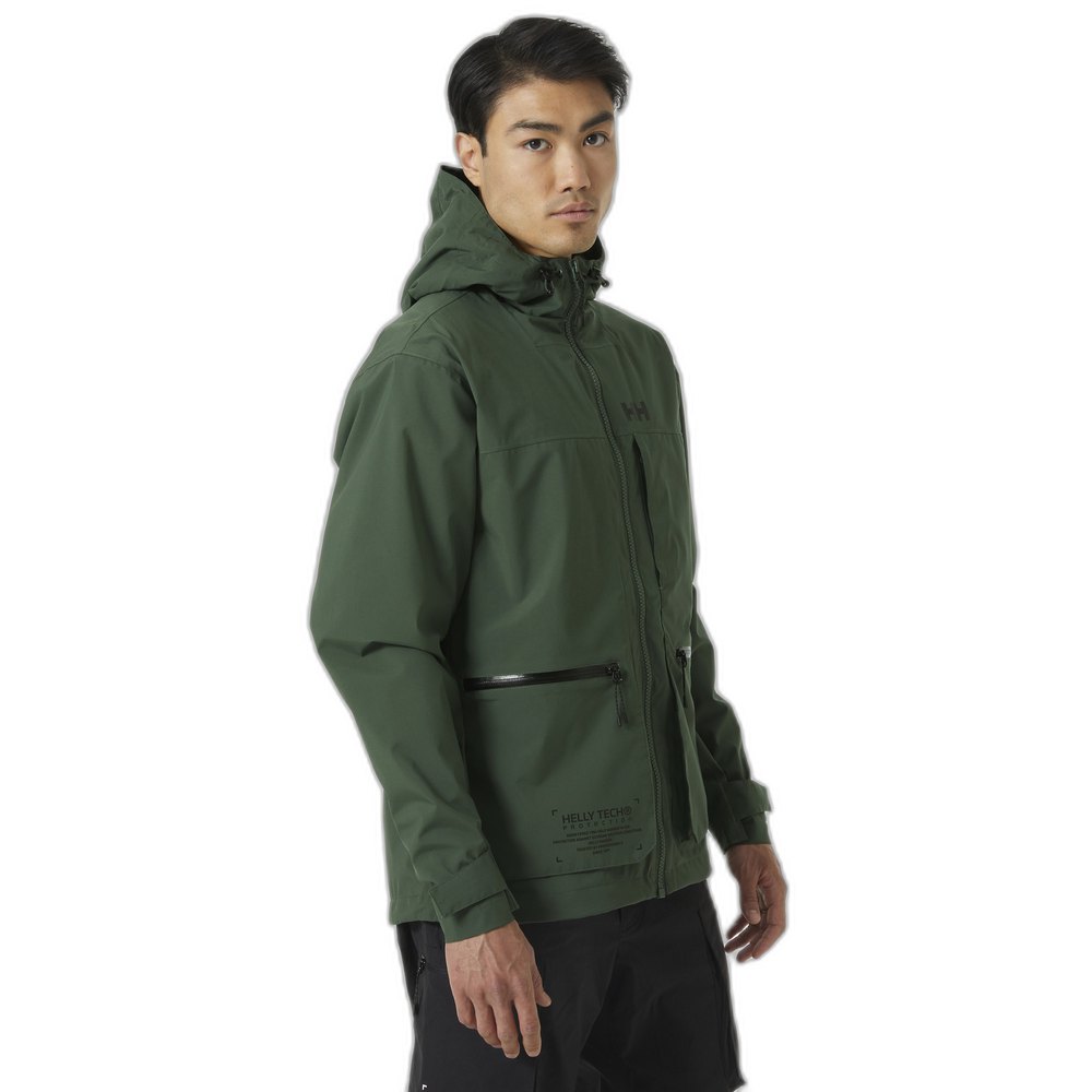 Купить Helly hansen 53757_476-XL Куртка Move Rain Зеленый  Spruce XL 7ft.ru в интернет магазине Семь Футов