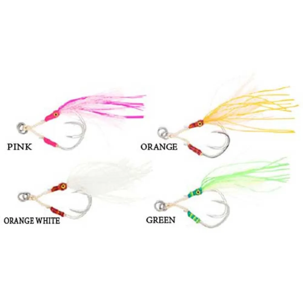Купить Blue crab BCASSISTDOUBLE3/0-ORWH-OS Assist hook Slow Jig 2 Единицы Золотистый Orange / White 3/0 7ft.ru в интернет магазине Семь Футов