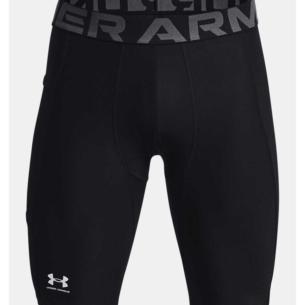 Купить Under armour 1361602-001-XXLT Компрессионные шорты HeatGear Черный Black / White 2XL 7ft.ru в интернет магазине Семь Футов