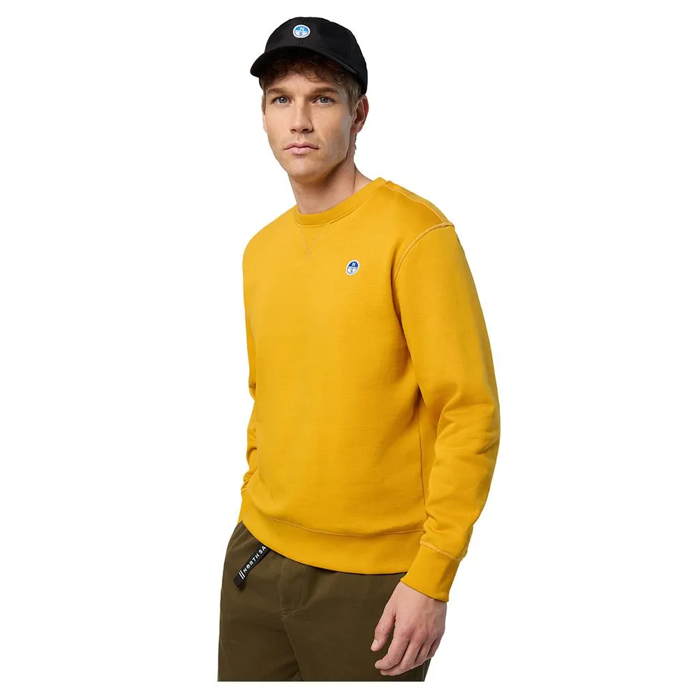 Купить North sails 691255-0620-XXL Толстовка Logo Crew Желтый  Golden Spice 2XL 7ft.ru в интернет магазине Семь Футов