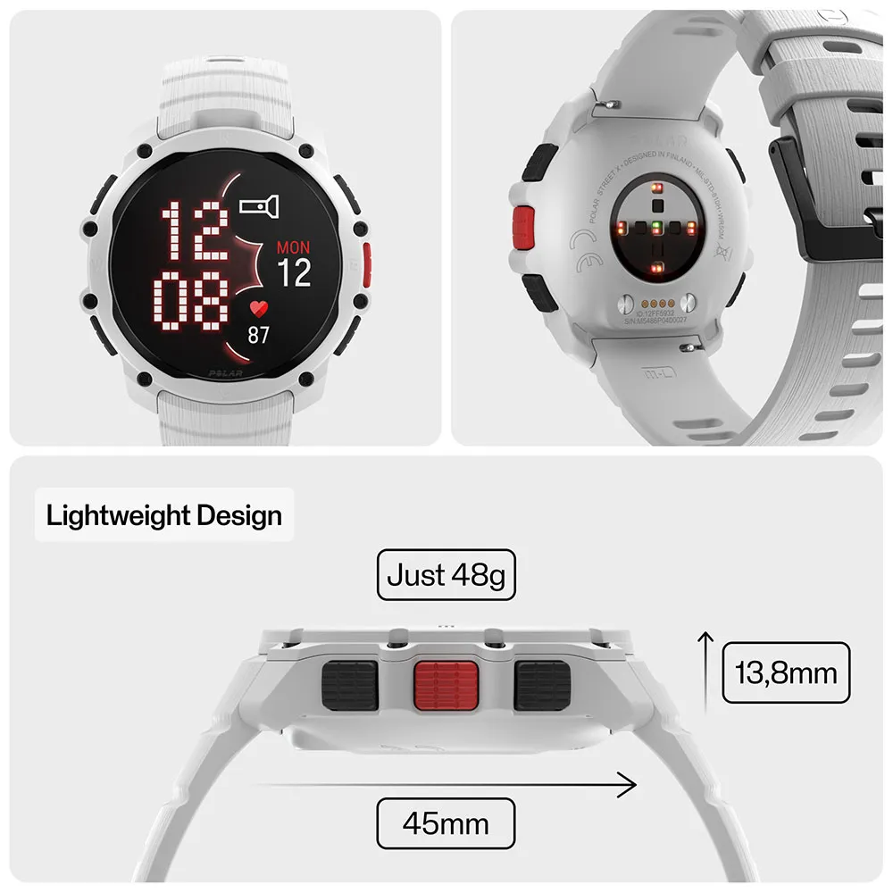 Купить Polar 900116715 Смарт-часы Street X White 20x10x5 S-L 7ft.ru в интернет магазине Семь Футов