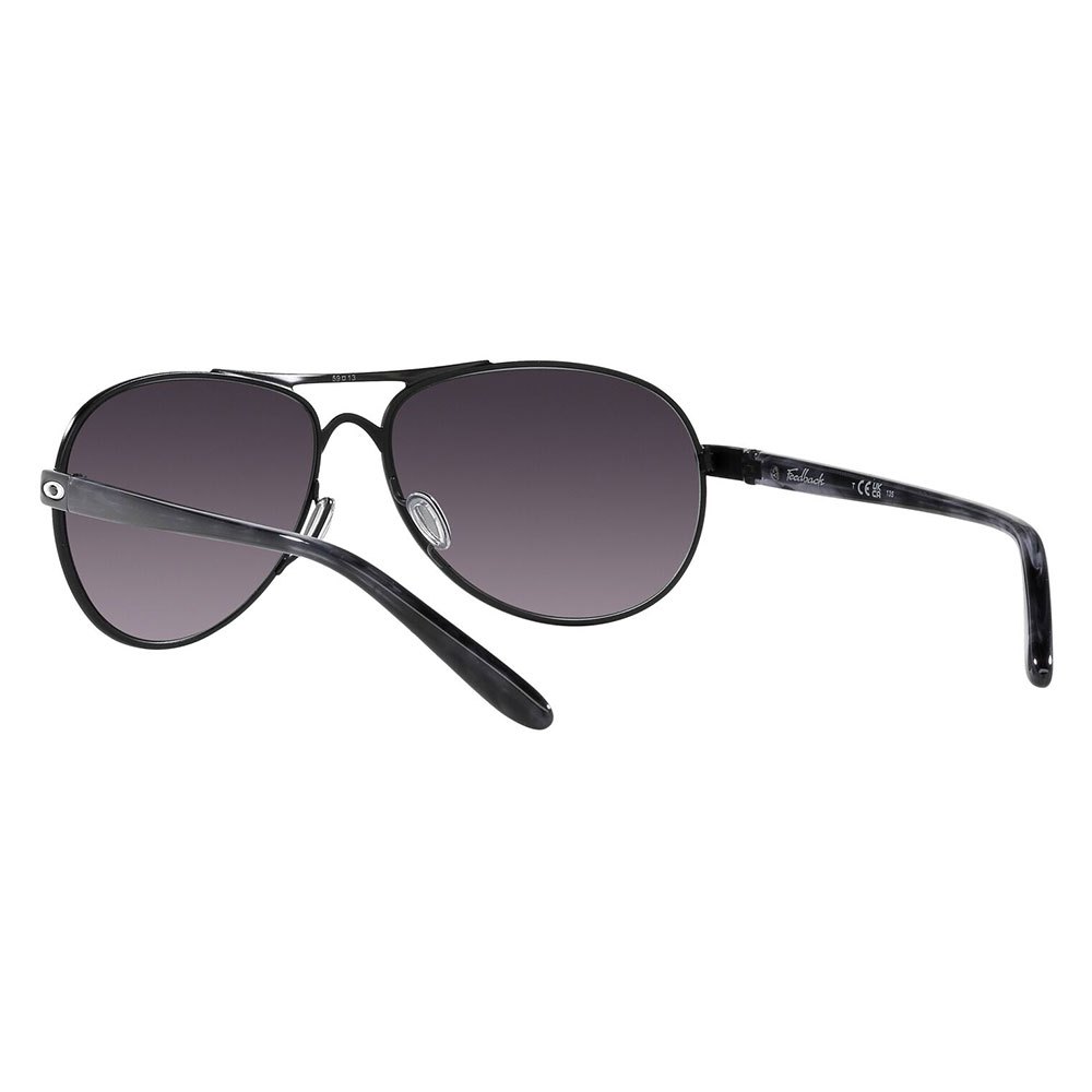 Купить Oakley OO4079-4559 Feedback Prizm Женские солнцезащитные очки Satin Black Prizm Grey Gradient/CAT3 7ft.ru в интернет магазине Семь Футов