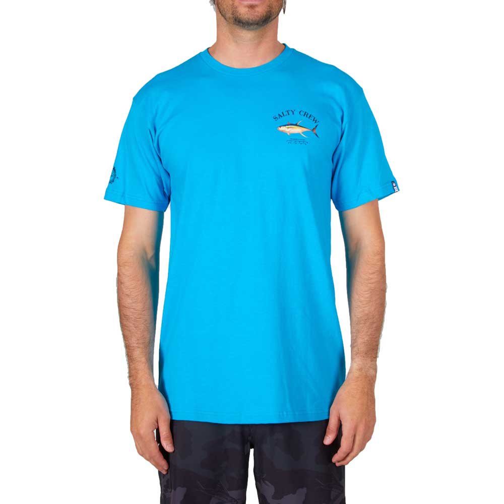 Купить Salty crew 20035039-TQE-XXL Футболка с коротким рукавом Ahi Mount Голубой Turquoise 2XL 7ft.ru в интернет магазине Семь Футов