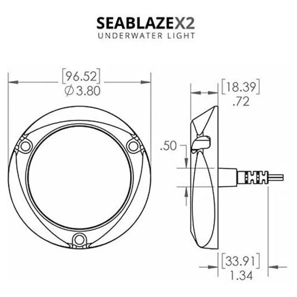 Купить Lumitec 451-101516 Светодиодный светильник Seablaze X2 белый/синий Bronze 16x16x11 5000 Lumens 7ft.ru в интернет магазине Семь Футов