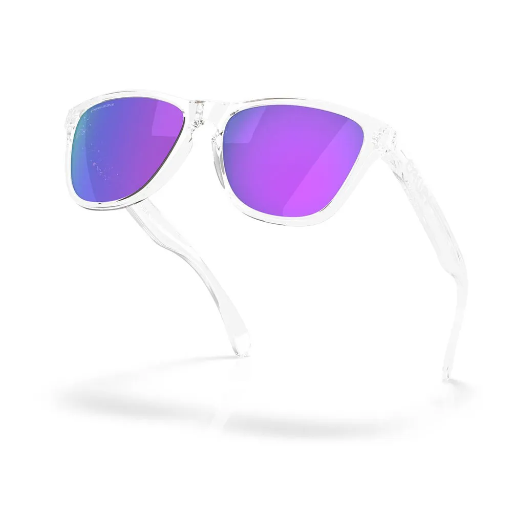 Купить Oakley OO9508-0253 Солнцезащитные очки Frogskins s Polished Clear Prizm Violet/CAT3 7ft.ru в интернет магазине Семь Футов