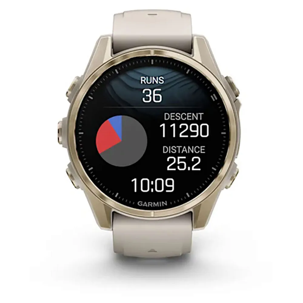 Купить Garmin R-144935700-010-02903-11 Часы Fenix 8 43 mm Amoled Sapphire отремонтированы Белая Fog Gray / Soft Gold Stainless Steel 7ft.ru в интернет магазине Семь Футов