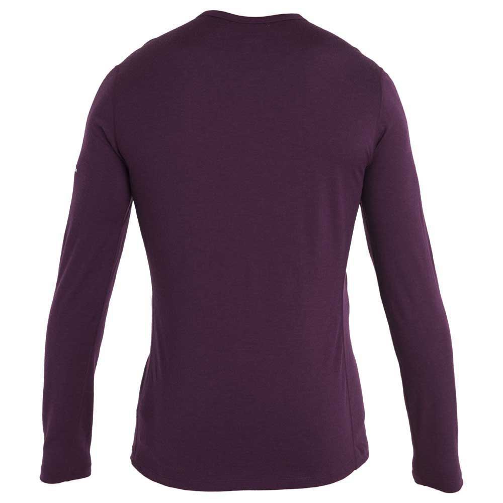 Купить Icebreaker 0A56QU853S Базовый слой с длинным рукавом 200 Oasis Crewe Remarkables Merino Фиолетовый Nightshade S 7ft.ru в интернет магазине Семь Футов