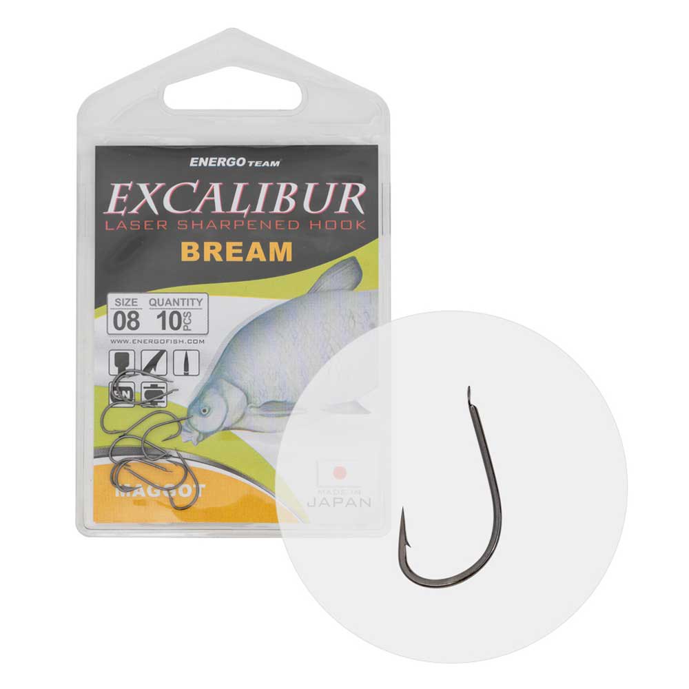 Купить Excalibur 47040012 Bream Maggot Зубчатый Крюк Серебристый Black Nickel 12 7ft.ru в интернет магазине Семь Футов