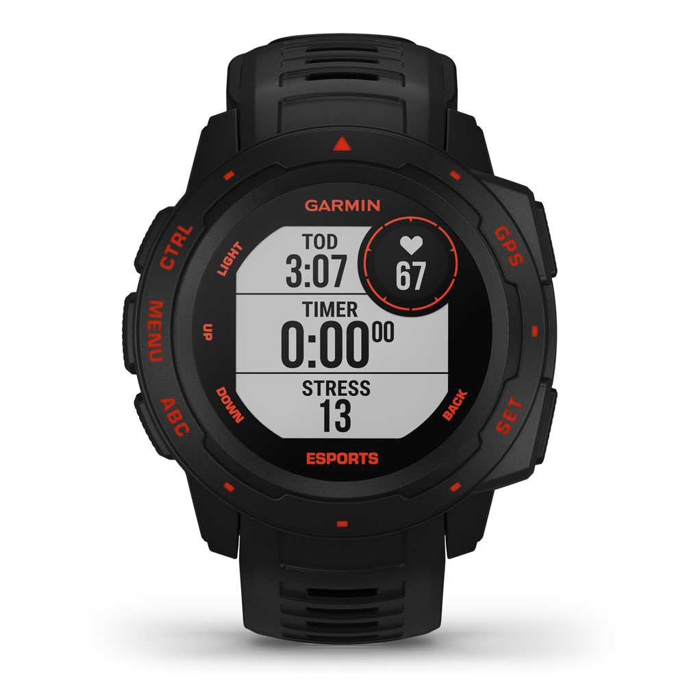 Купить Garmin 010-02064-72 Инстинкт E-Sports Издание наручных часов Черный Black / Lava 7ft.ru в интернет магазине Семь Футов