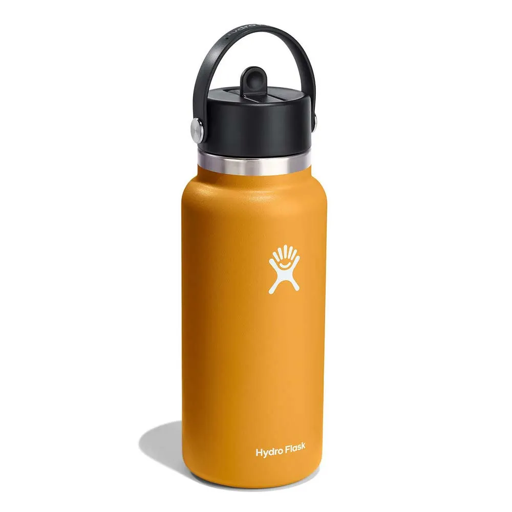 Купить Hydro flask W32BFS162 Бутылка из нержавеющей стали Wide Flex Straw 940ml Fossil 7ft.ru в интернет магазине Семь Футов