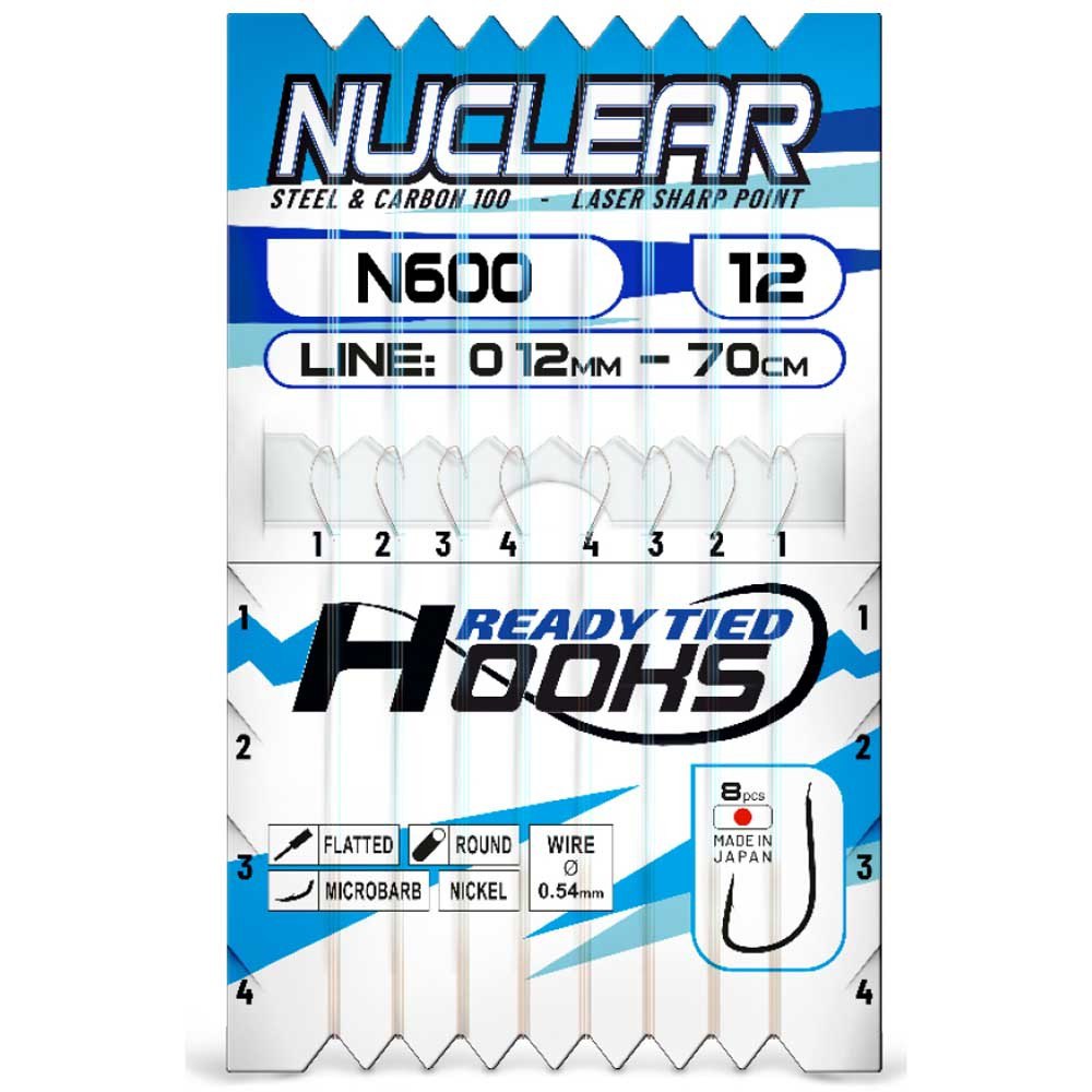 Купить Colmic ALX031416 крючок с бородкой N600 0.160 mm 70 cm Nickel 14 7ft.ru в интернет магазине Семь Футов