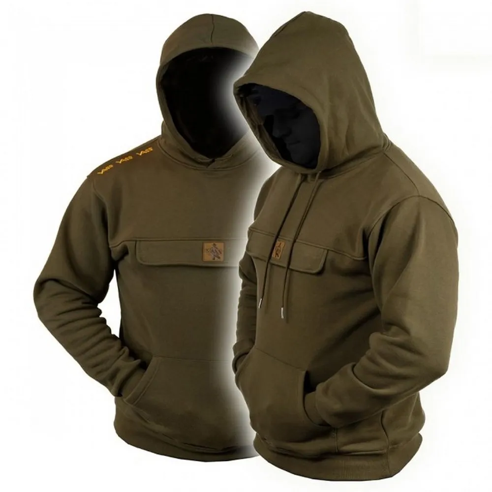 Купить Vass VQ557/07/M Толстовка с капюшоном Culture Коричневый Khaki Green M 7ft.ru в интернет магазине Семь Футов