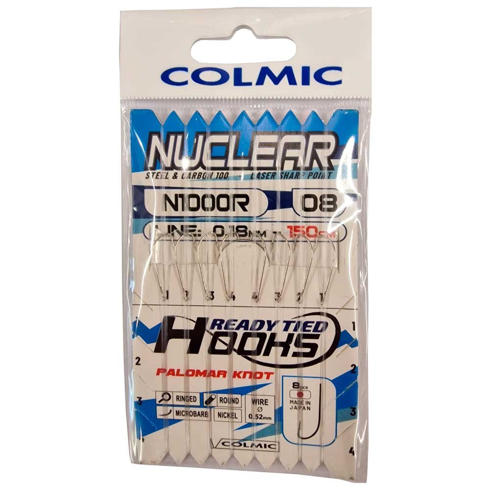 Купить Colmic ALX080818 крючок с бородкой N1000R 0.180 mm 150 cm Nickel 8 7ft.ru в интернет магазине Семь Футов