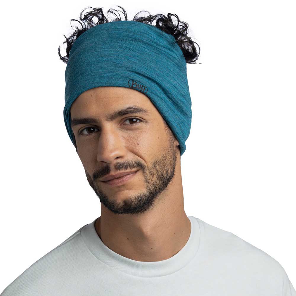 Купить Buff ® 113010.706.10.00 Шарф-хомут Merino Lightwight Solid Голубой Solid Teal 7ft.ru в интернет магазине Семь Футов