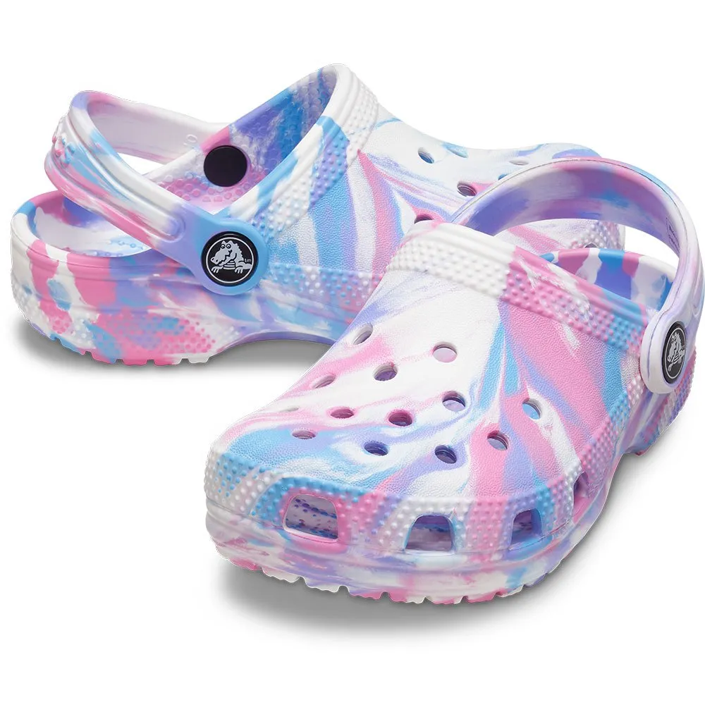 Купить Crocs 206838-102.-c8 Деревянные башмаки Classic Marbled White / Pink 35x25x15 EU 24 7ft.ru в интернет магазине Семь Футов