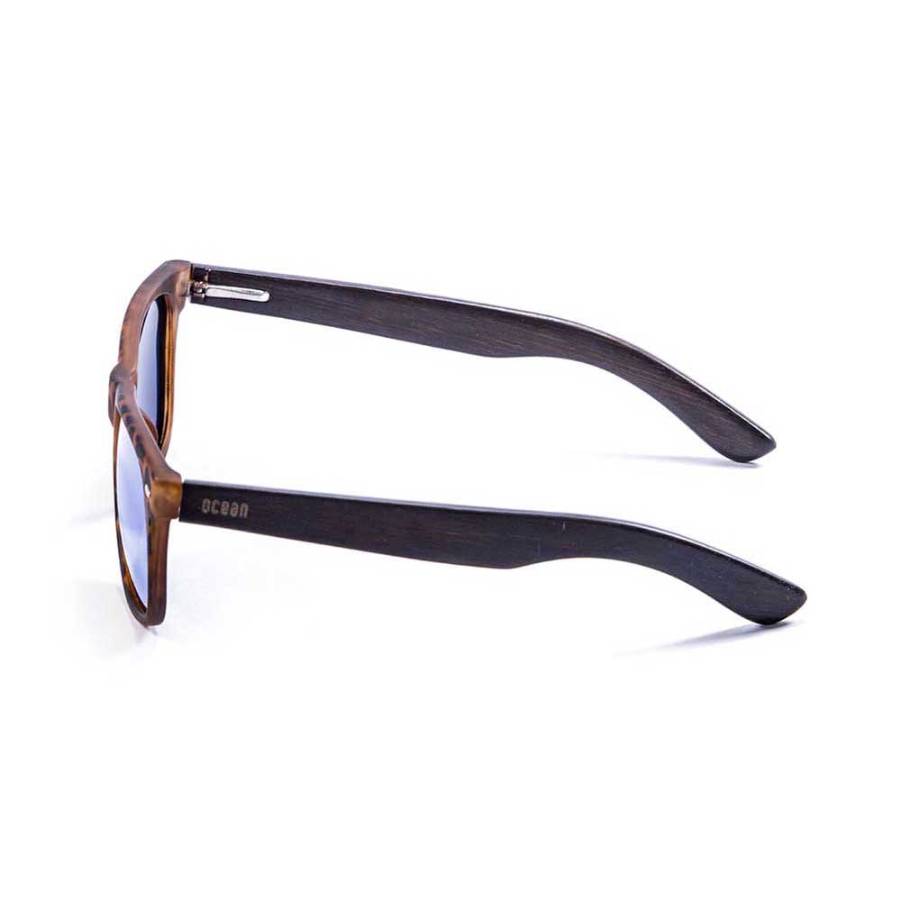 Купить Ocean sunglasses 50012.4 Деревянные поляризованные солнцезащитные очки Beach Brown / Demy Brown / Blue 7ft.ru в интернет магазине Семь Футов