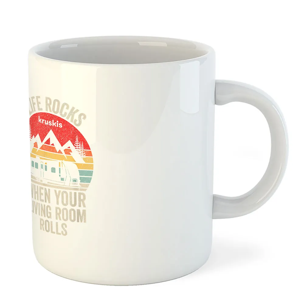 Купить Kruskis 42611C404 Кружка Life Rocks 325ml  White 7ft.ru в интернет магазине Семь Футов