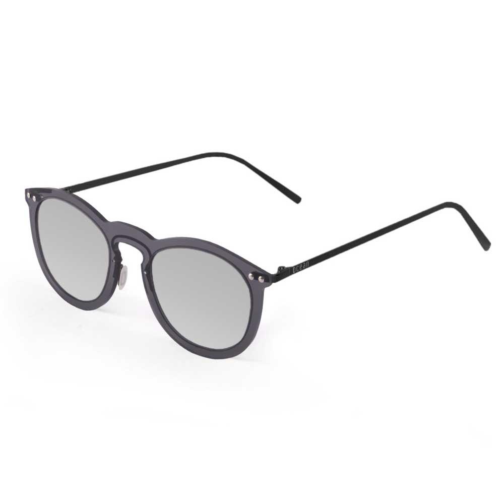 Купить Ocean sunglasses 20.20 поляризованные солнцезащитные очки Berlin Silver Mirror Transparent Black / Metal Black Temple/CAT2 7ft.ru в интернет магазине Семь Футов