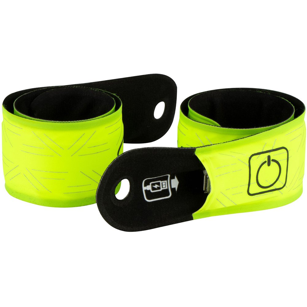 Купить Avento 44RD-FGZ-Uni Slap-On Rechargeable LED Беговая повязка 2 Единицы Fluorescent Yellow / Silver Grey 7ft.ru в интернет магазине Семь Футов