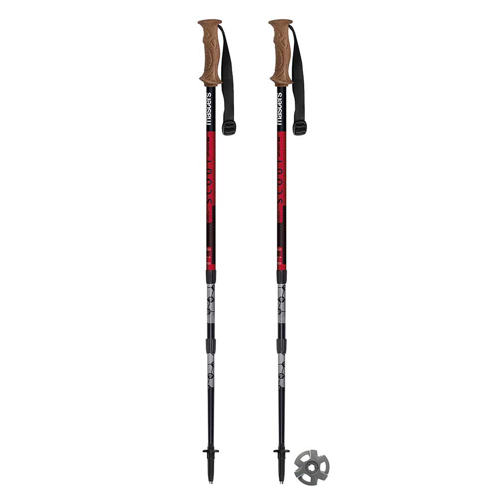 Купить Masters 01S4919 Scout Antishock CSS столбы  Black / Silver / Red 135 cm 7ft.ru в интернет магазине Семь Футов