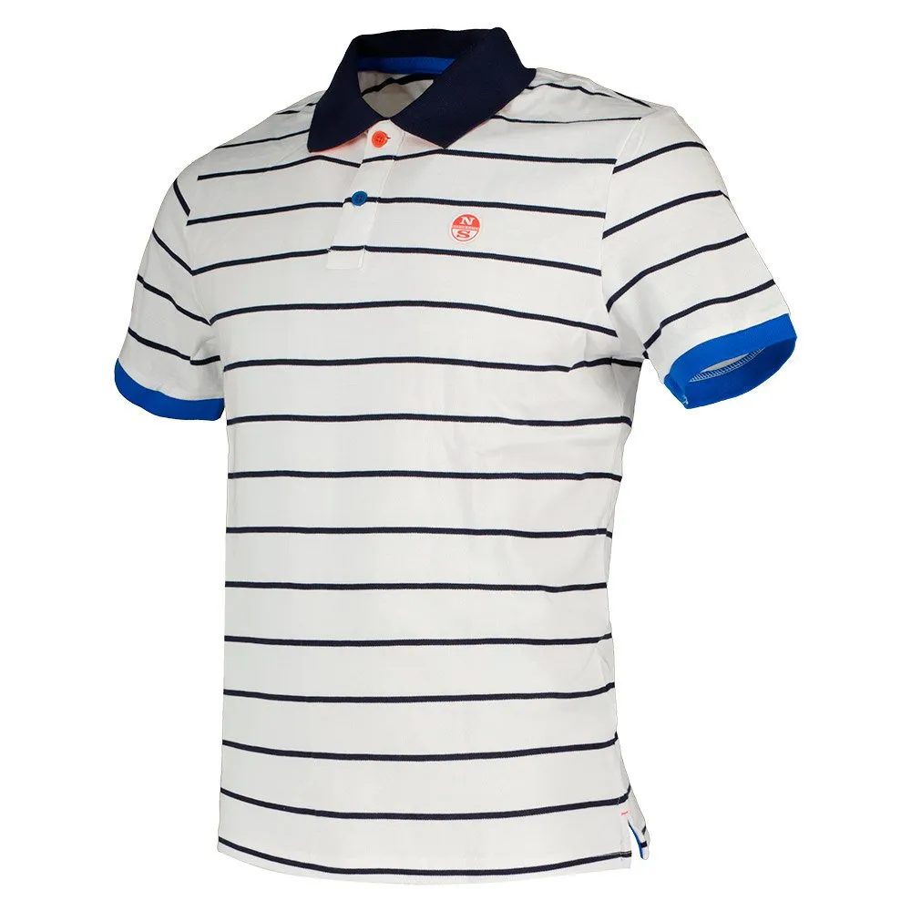 Купить North sails 692374-C002-6 Поло с короткими рукавами Logo Белая Combo 2 2XL 7ft.ru в интернет магазине Семь Футов
