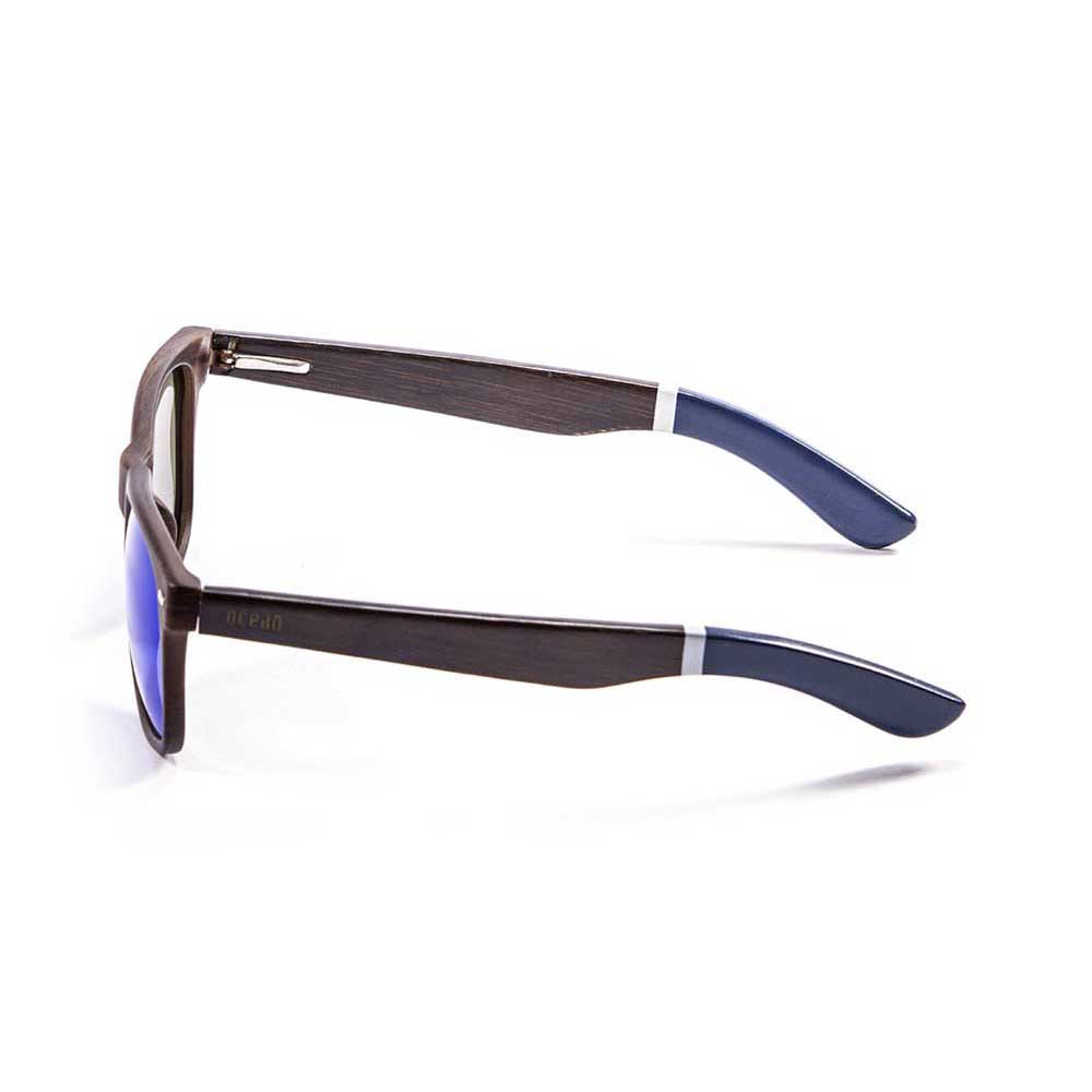 Купить Ocean sunglasses 50511.2 Деревянные поляризованные солнцезащитные очки Beach Brown / Brown Dark / Blue / White / Blue Drak 7ft.ru в интернет магазине Семь Футов