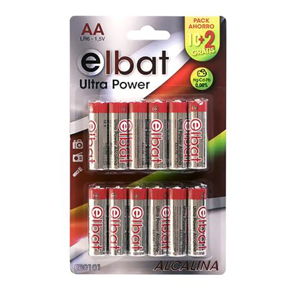 Купить Elbat EB0101 LR6/AA Щелочная батарея 12 единицы Multicolor 7ft.ru в интернет магазине Семь Футов