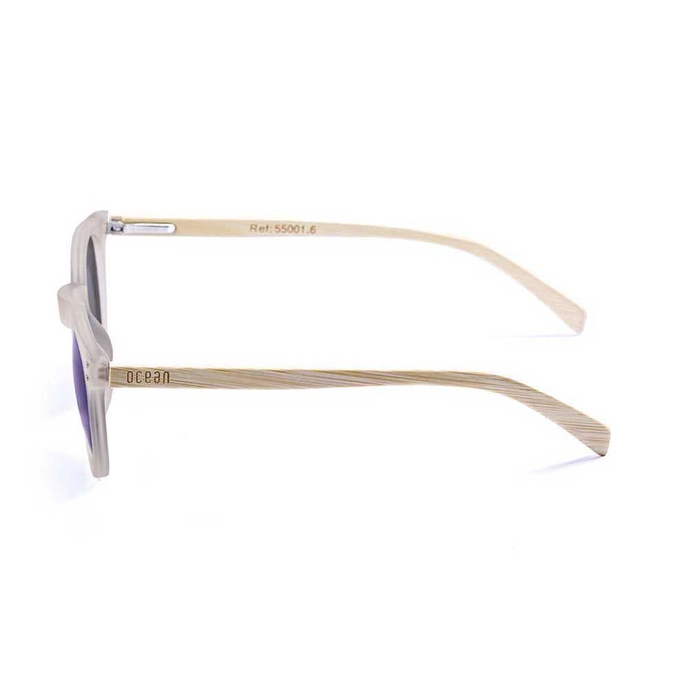 Купить Ocean sunglasses 55001.6 Деревянные поляризованные солнцезащитные очки Lizard Brown / White Transparent / Blue 7ft.ru в интернет магазине Семь Футов
