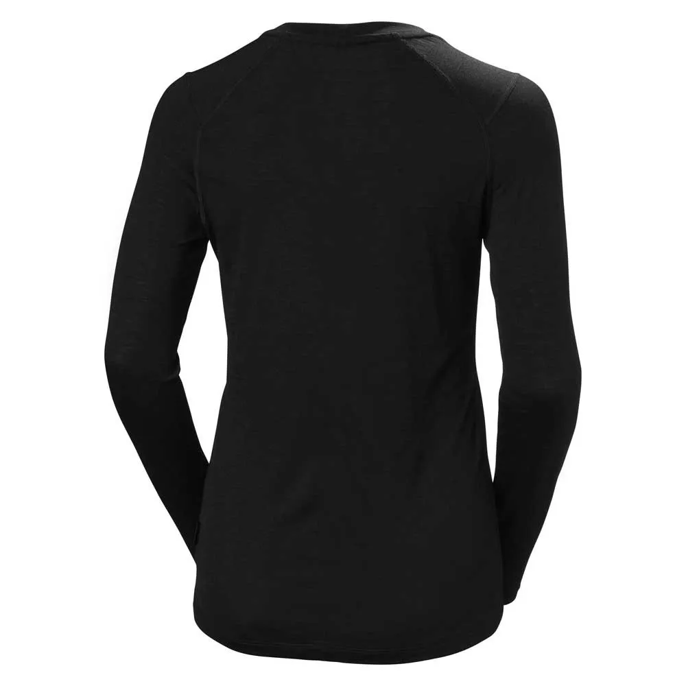 Купить Helly hansen 49532_990-s Базовый слой с длинным рукавом Durawool Crew Black 30x25x2 7ft.ru в интернет магазине Семь Футов