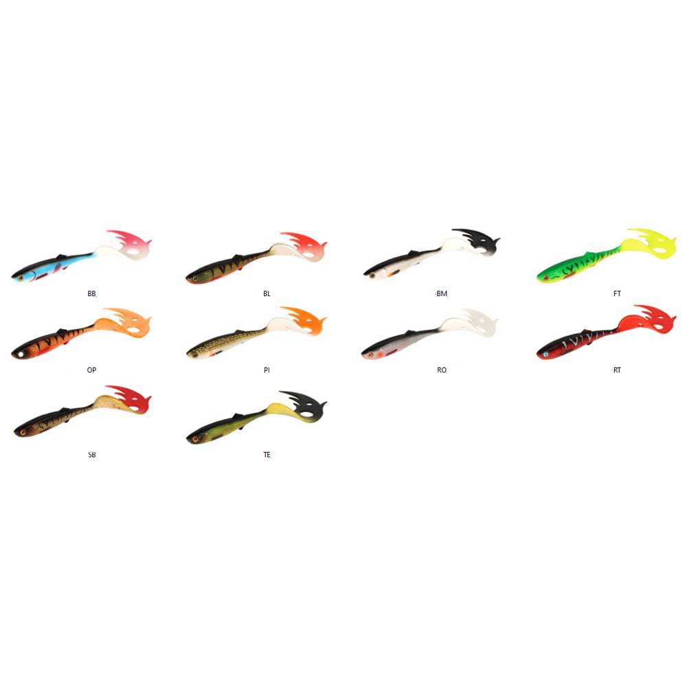 Купить Mikado PMSCT-24-RT Sicario Pike Tail мягкая приманка 240 Mm 67g Red Tiger 7ft.ru в интернет магазине Семь Футов