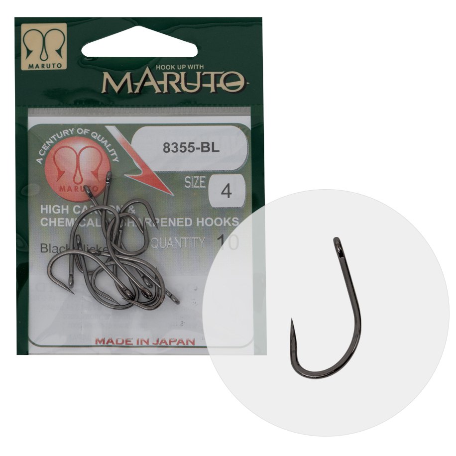 Купить Maruto 43201006 8355BL CARP Крючки С Одним Глазком Black Nickel 6 7ft.ru в интернет магазине Семь Футов