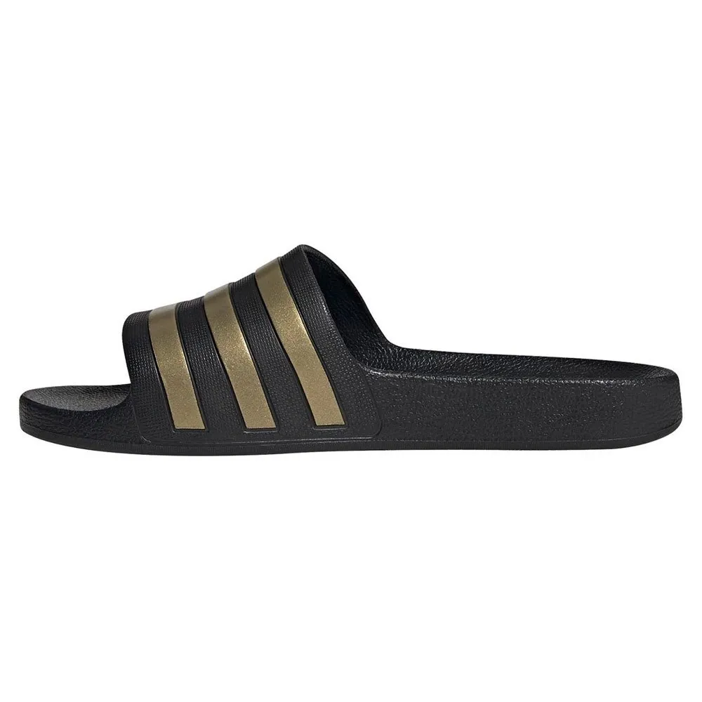Купить adidas eg1758/11 Шлёпанцы Adilette Aqua Core Black / Gold Metal / Core Black 32x20x10 EU 46 7ft.ru в интернет магазине Семь Футов