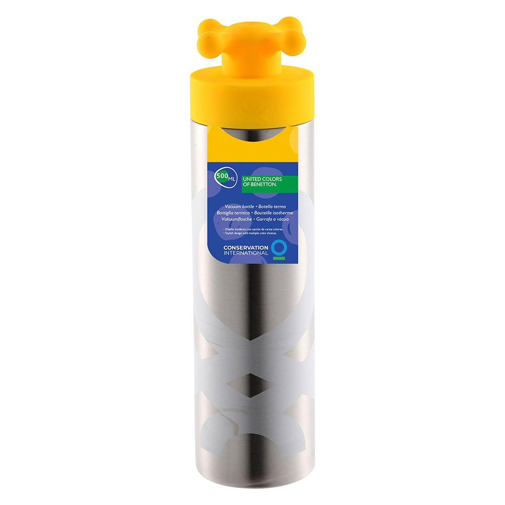 Купить Benetton BE349 Double Walled 500ml Бутылка для воды Yellow 7ft.ru в интернет магазине Семь Футов