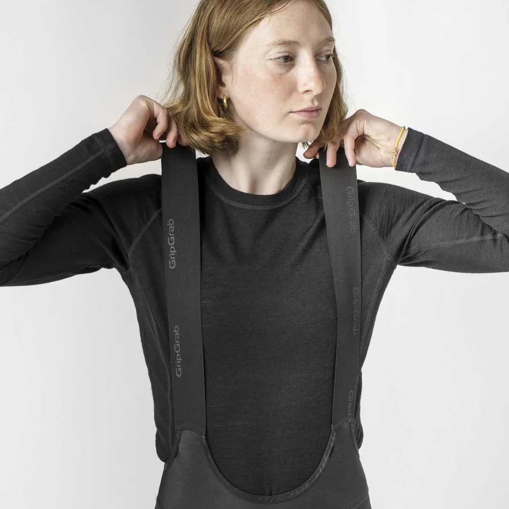 Купить GripGrab 605901634 Базовый слой с длинным рукавом Merino Blend Thermal Black 30x25x2 7ft.ru в интернет магазине Семь Футов