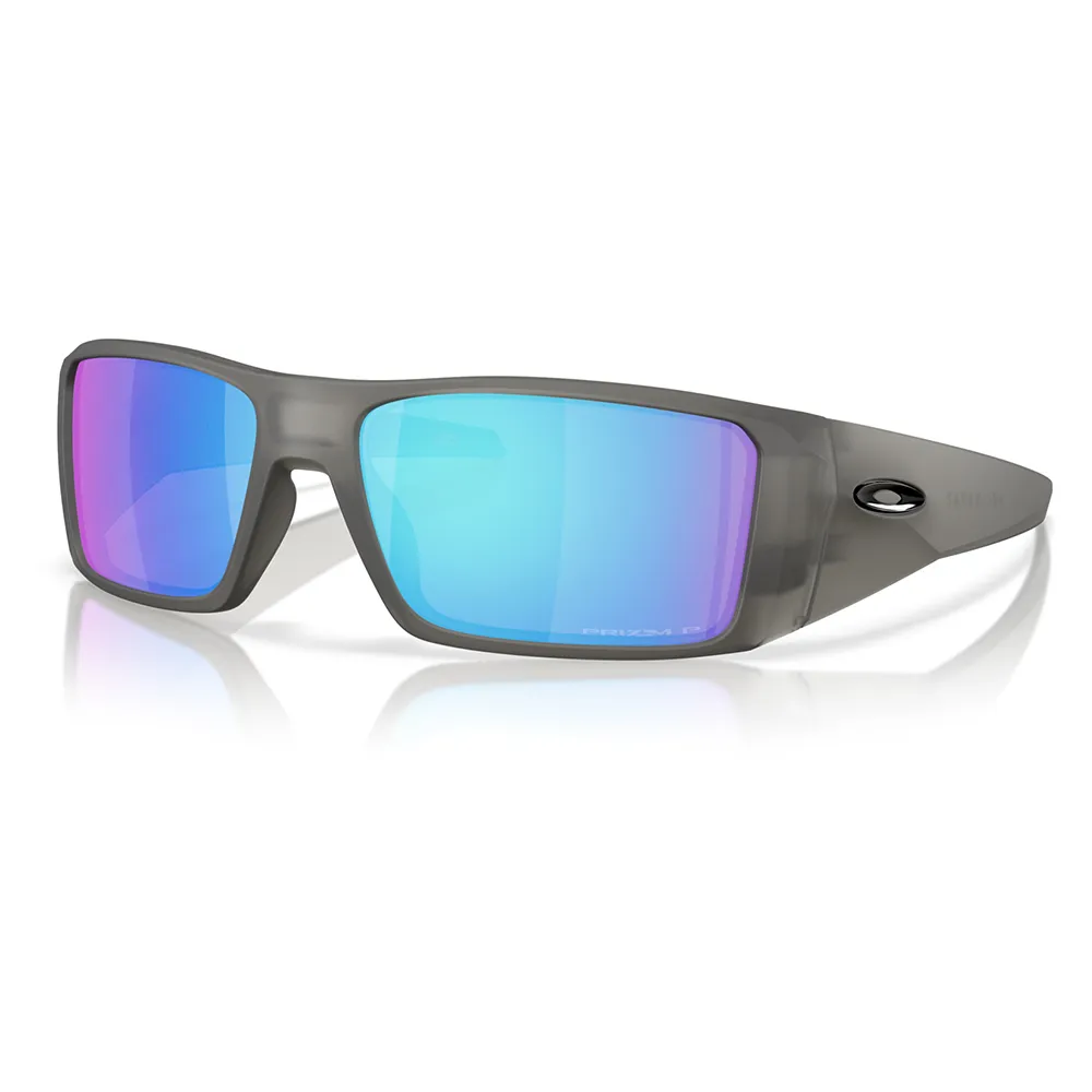 Купить Oakley OO9231-2461-61 поляризованные солнцезащитные очки Heliostat Бесцветный Matte Grey Smoke Prizm Sapphire Polar/CAT3 7ft.ru в интернет магазине Семь Футов