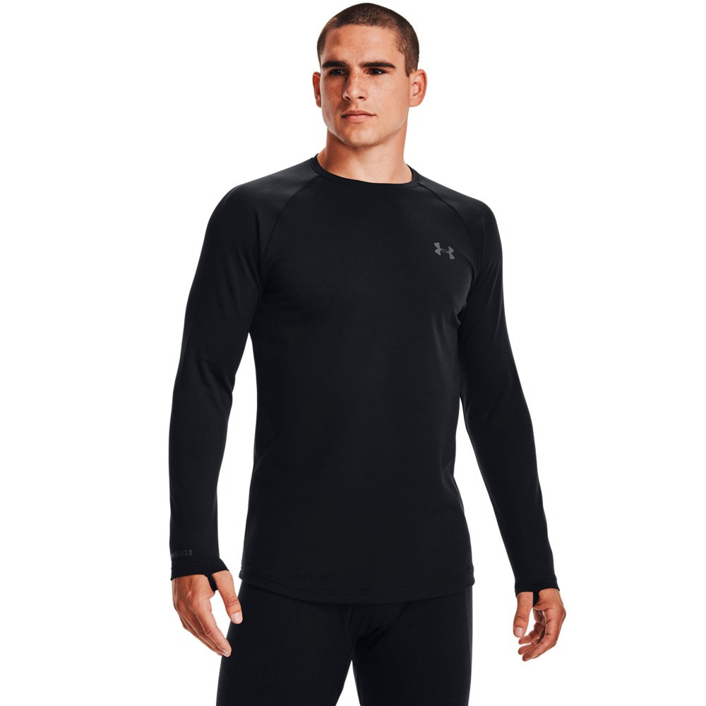 Купить Under armour 1343243-001-SM Базовый слой с длинным рукавом Packaged 3.0 Черный Black / Pitch Gray S 7ft.ru в интернет магазине Семь Футов