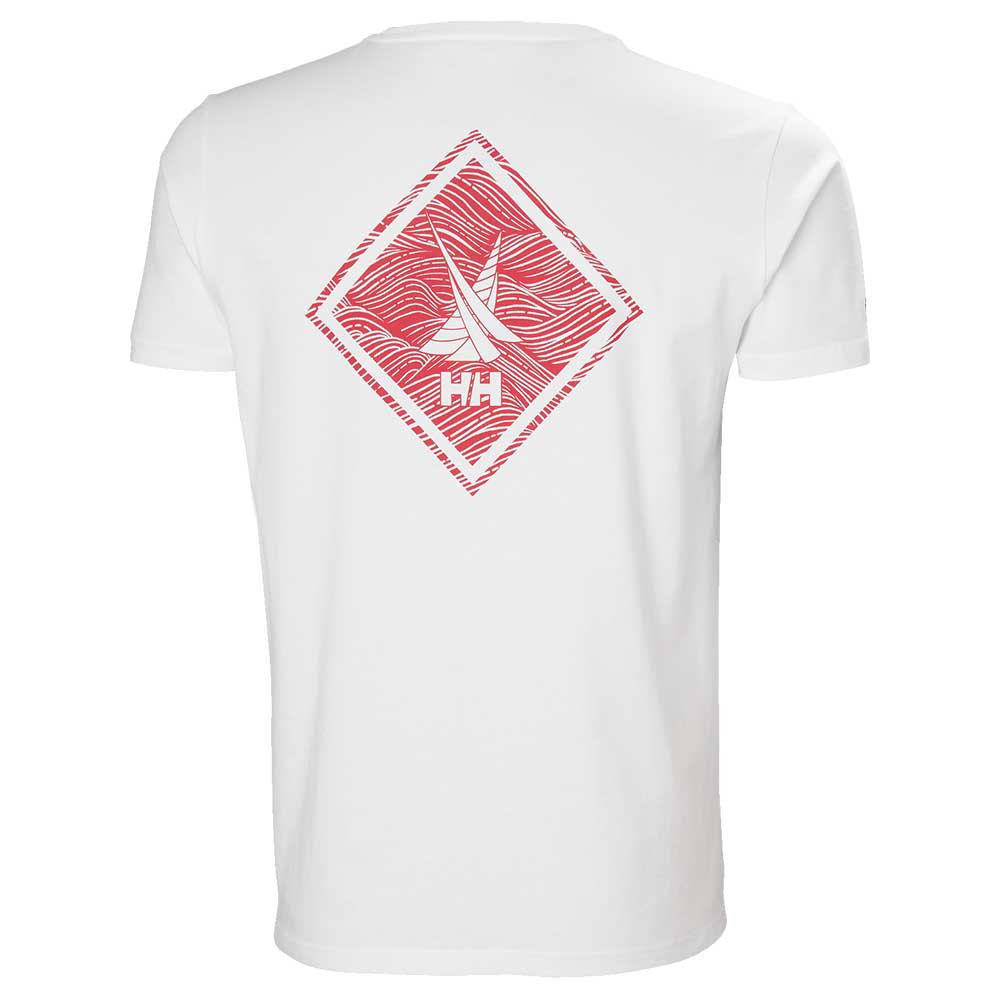 Купить Helly hansen 34222_003-M Футболка с коротким рукавом Shoreline Белая White/Red M 7ft.ru в интернет магазине Семь Футов