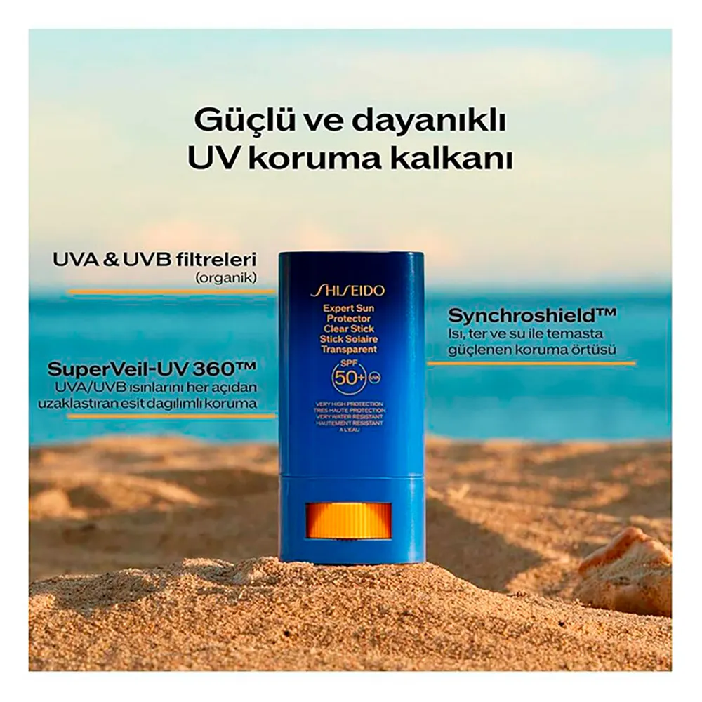 Купить Shiseido 729238222991 Солнцезащитный крем для лица Expert Clear Stick SPF50+ 20g 30x30x25 7ft.ru в интернет магазине Семь Футов