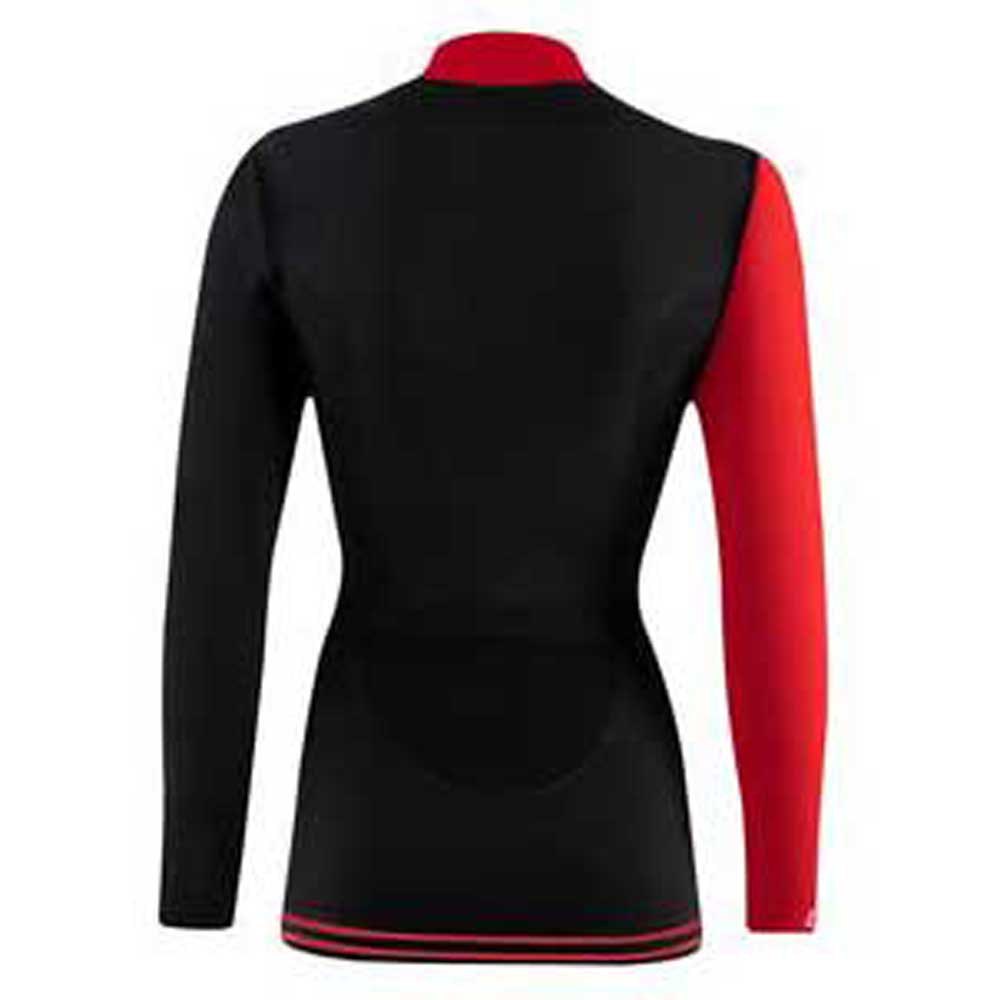 Купить Lenz 244-20-S Футболка с длинным рукавом и высоким воротом Merino 6.0 Черный Black / Red S 7ft.ru в интернет магазине Семь Футов