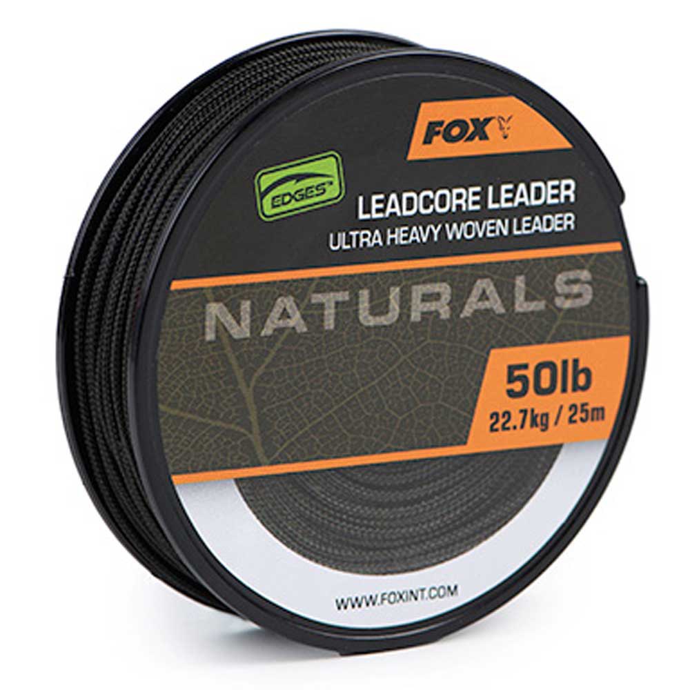 Купить Fox international CAC822 Naturals Leadcore 25 m Карповая Ловля Black 50 Lbs 7ft.ru в интернет магазине Семь Футов