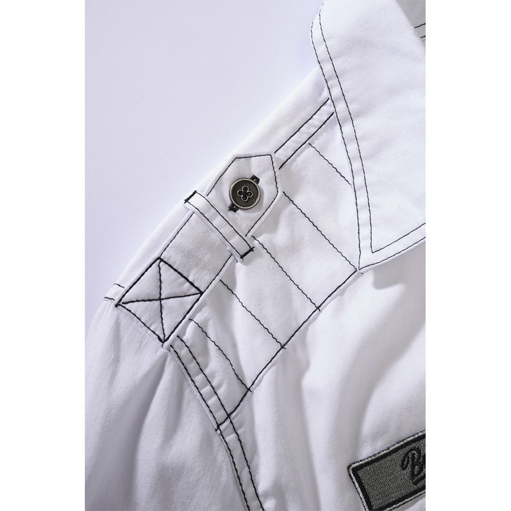 Купить Brandit 4023-7-M Рубашка с длинным рукавом Luis Vintage Белая White M 7ft.ru в интернет магазине Семь Футов