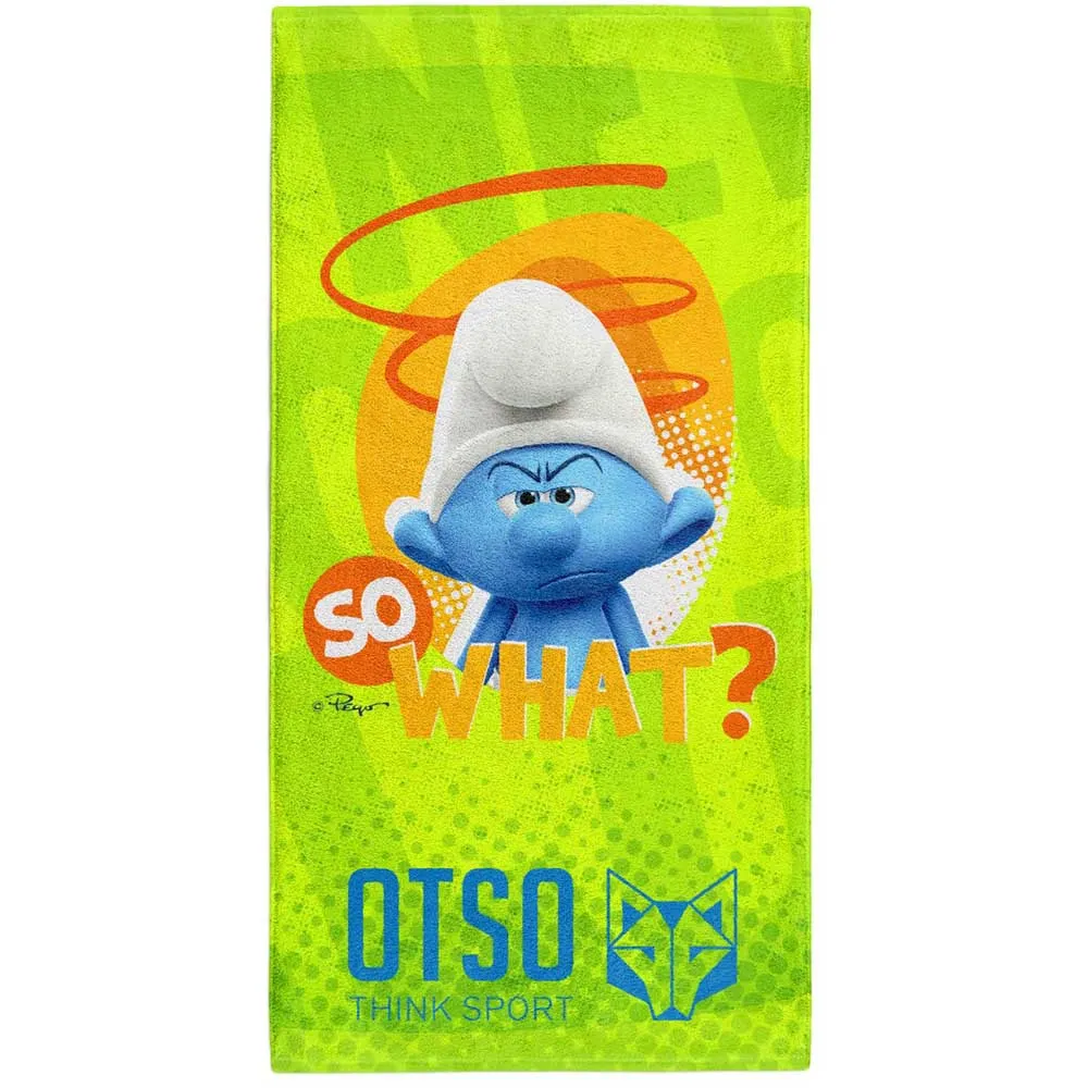 Купить Otso T15075-SMURFTHEBOSS24-USZ Полотенце из микрофибры Smurf The Boss Multicolour 7ft.ru в интернет магазине Семь Футов