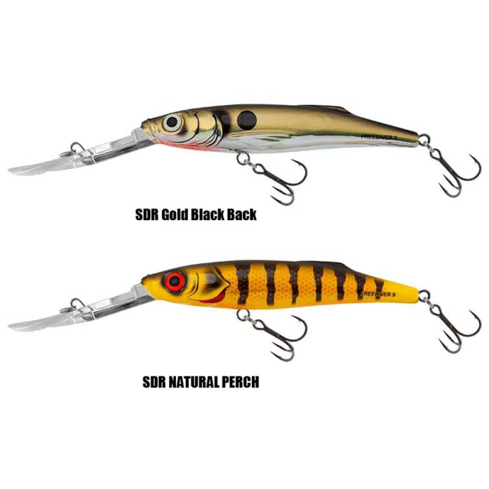 Купить Salmo QFD201-UNIT Minnow Freediver 70 mm  SDR Gold Black Back 7ft.ru в интернет магазине Семь Футов