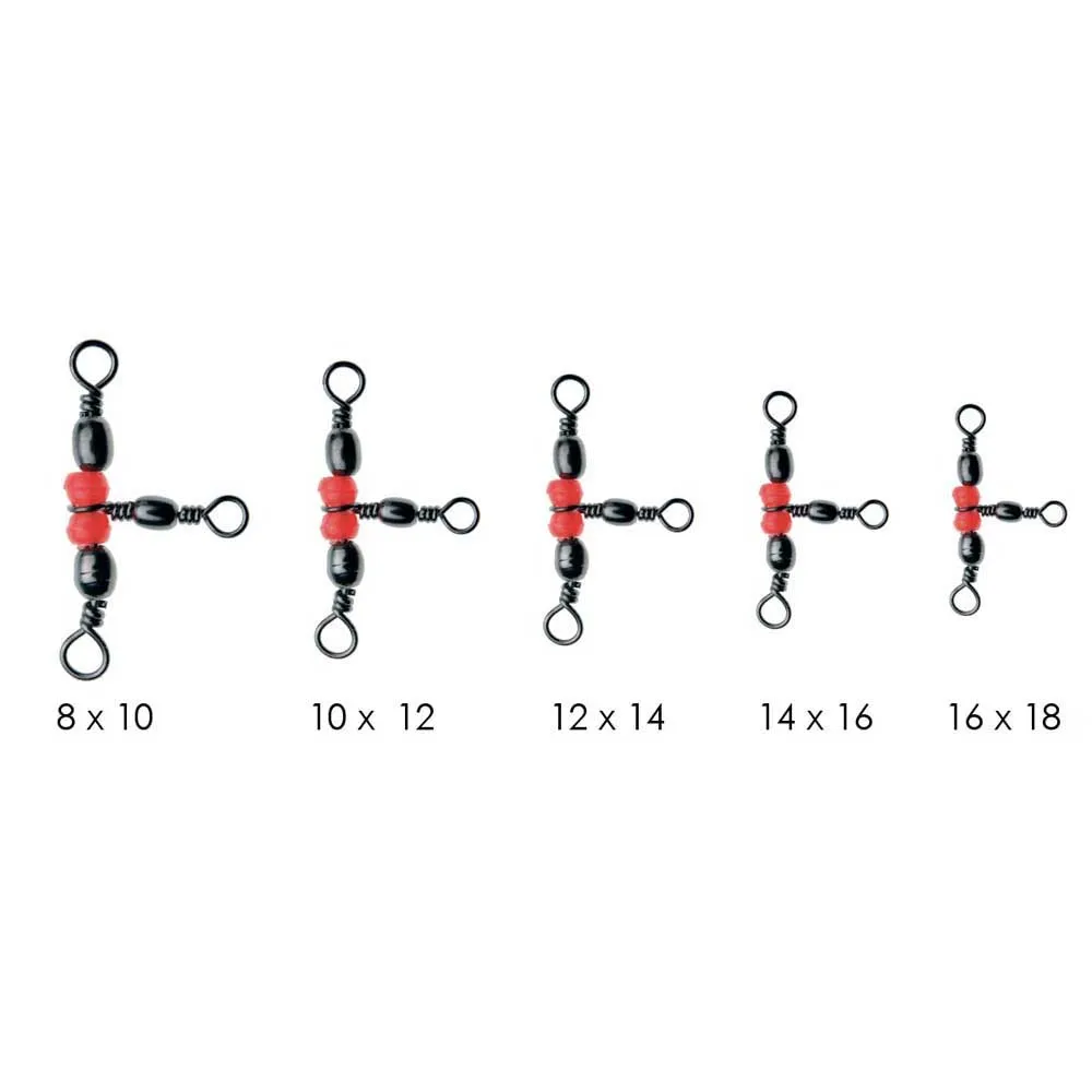 Купить Expert predator 17723 Вертлюг Triple Beads 12 Единицы Red / Black 10x7x5 14 x 16 7ft.ru в интернет магазине Семь Футов