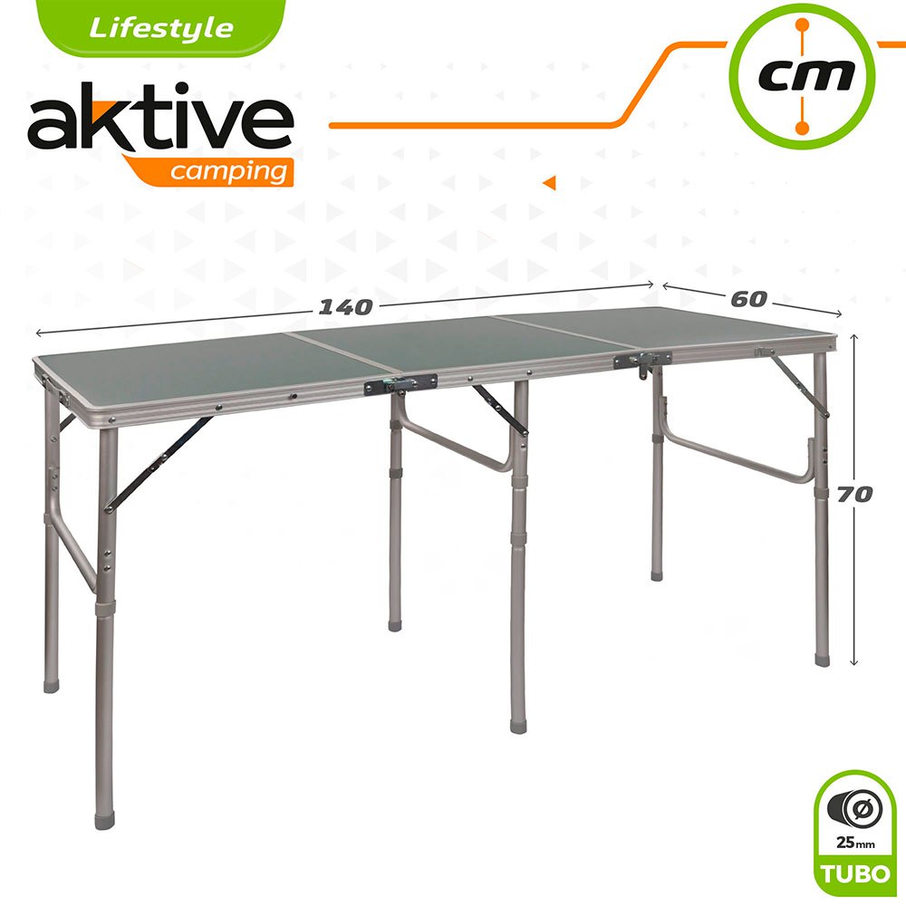 Купить Aktive 52865 Складной Camping Стол Серый  Grey 7ft.ru в интернет магазине Семь Футов