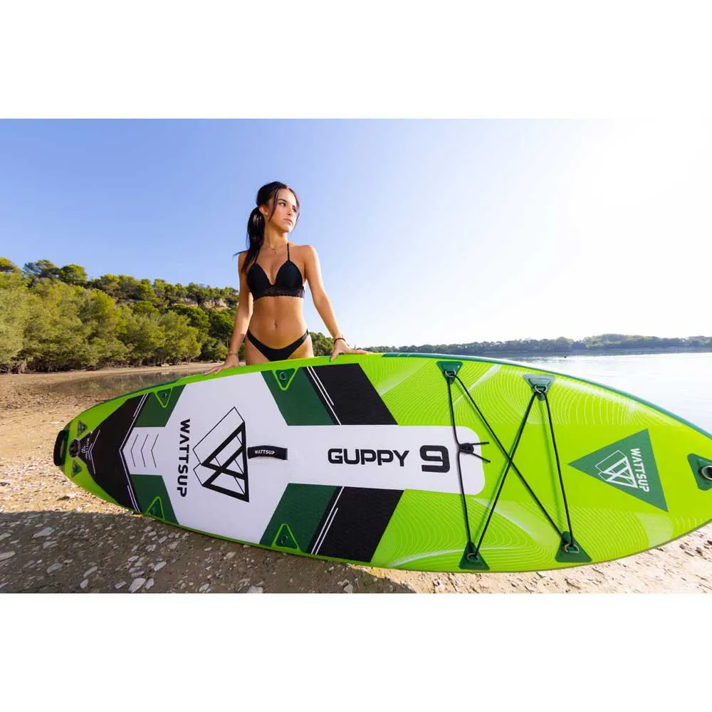 Купить Wattsup pb-wgpy91 Надувной комплект для падлбординга Guppy 9´ Green 100x40x40 275 cm 7ft.ru в интернет магазине Семь Футов